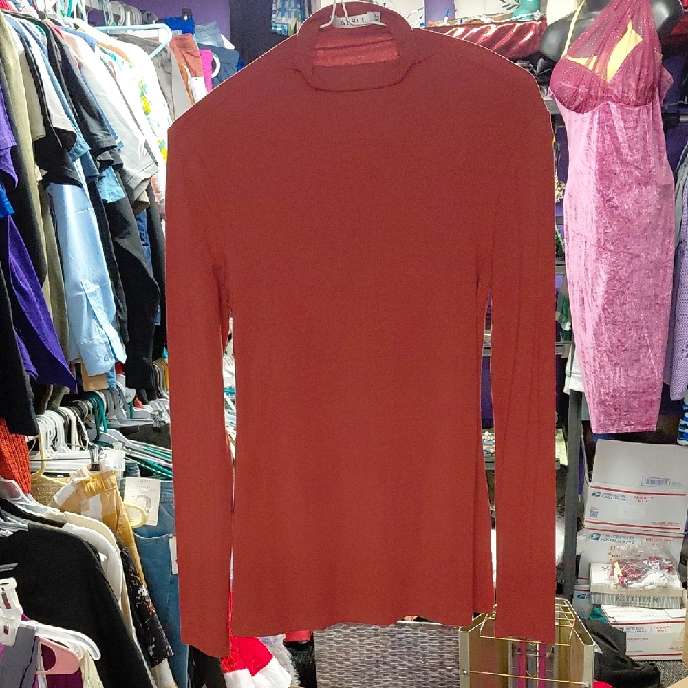 Women's Rust Long Sleeve Top